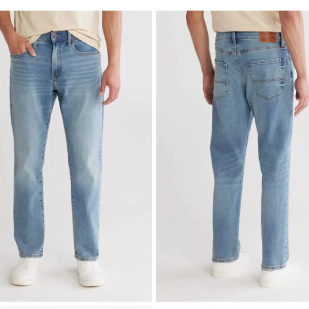 Lucky Brand 223 straight comfort stretch jean Light Blue